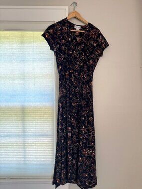 Paisley wrap designer dress